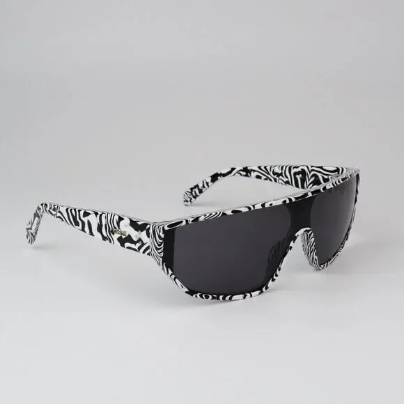 NEW Celine CL40195I 04A Shiny Zebra Smoke Shield Mask Unisex Sunglasses CL 40195